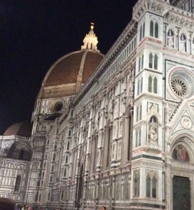 Just a short distance from the church.